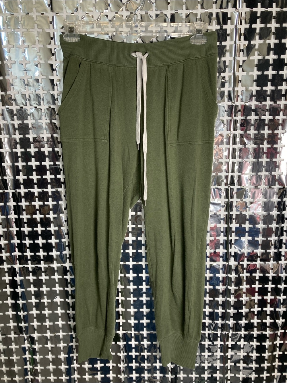 aerie Olive Drawstring Jogger Pants with Pockets